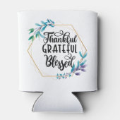 Bedankt, dankbaar en gebufferd blikjeskoeler (Achterkant)