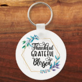 Bedankt, dankbaar en gebufferd sleutelhanger (Voorkant)
