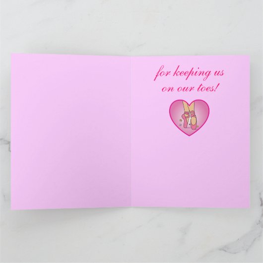 Bedankt Dans Leraar Schoenen In Hart Van Groep (Binnen)