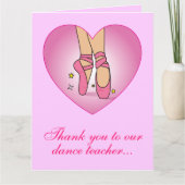 Bedankt Dans Leraar Schoenen In Hart Van Groep (Voorkant)