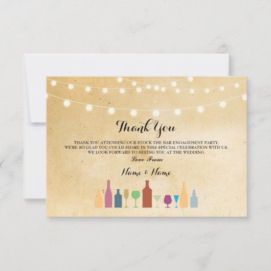 Bedankt dat de kaarten de borden met de  lantaarns (Voorkant)