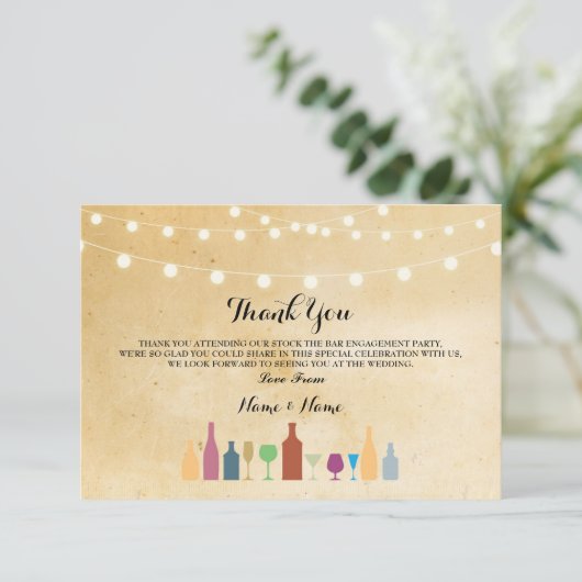 Bedankt dat de kaarten de borden met de  lantaarns (Staand voorkant)