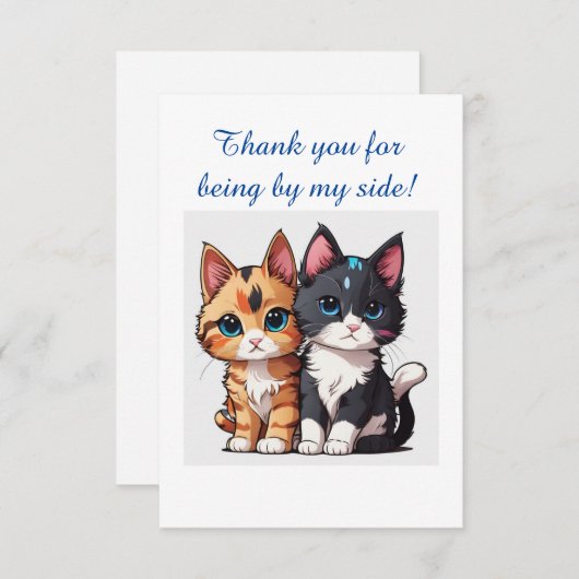 Bedankt dat je aan mijn zijde bent (Voorkant / Achterkant)