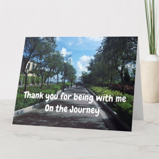 Bedankt dat je bij me bent op de reis (Voorkant)