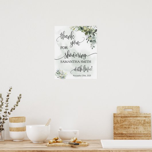 Bedankt dat je bruin hebt gekleed om eucalyptus te poster (Keuken)