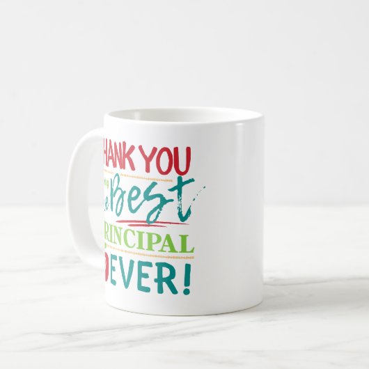 Bedankt dat je de beste rector ooit bent koffiemok (Voorkant links)