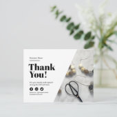 Bedankt dat je de korting op de garantie hebt beta aankondigingskaart (Staand voorkant)