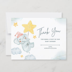 Bedankt dat je deel uitmaakte van onze babyshower  briefkaart