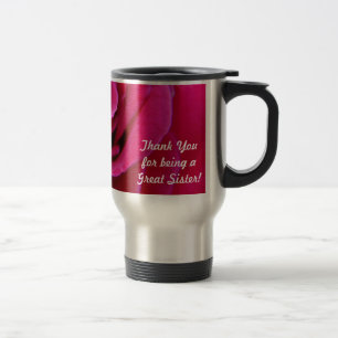 Bedankt dat je een grote zuster bent! Coffee Mugs Reisbeker
