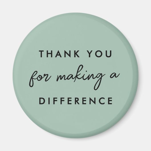 Bedankt dat je een verschil hebt gemaakt magneet (Voorkant)