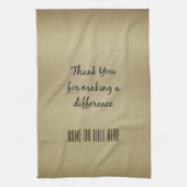 Bedankt dat je een verschil hebt gemaakt theedoek (Verticaal)
