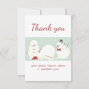 Bedankt dat je er was Fun Snowmen