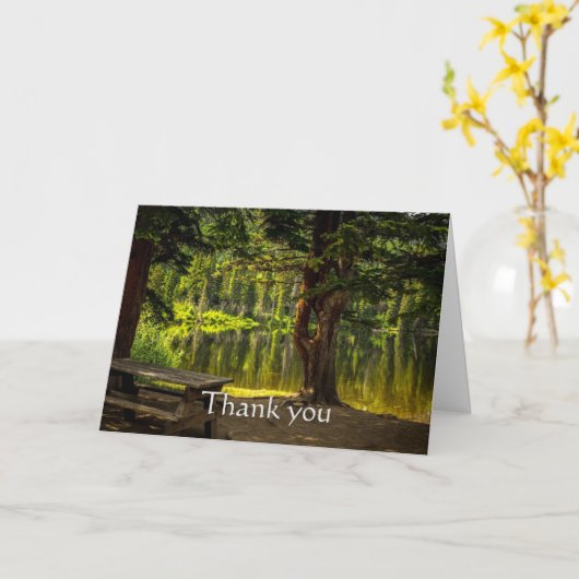 Bedankt dat je Geweldige Lake Trees Wilderness Par Kaart (Gele Bloem)