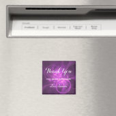 Bedankt dat je Geweldige Paarse roze Abstract bent Magneet (Insitu (Vaatwasser))