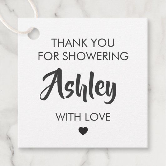 Bedankt dat je haar met Label met liefdescadeaus h (Voorkant)