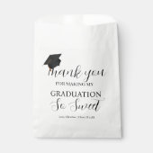 Bedankt dat je het feest zo lief hebt gemaakt bedankzakje (Voorkant)