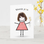 Bedankt dat je het meisje met de Daaisse hebt gevo Kaart (Gele Bloem)