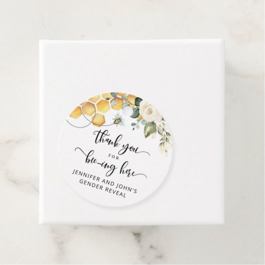 Bedankt dat je hier bent bedankjes labels (In situ)