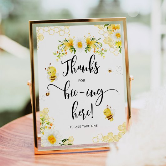 Bedankt dat je hier bent. poster