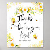 Bedankt dat je hier bent. poster (Voorkant)