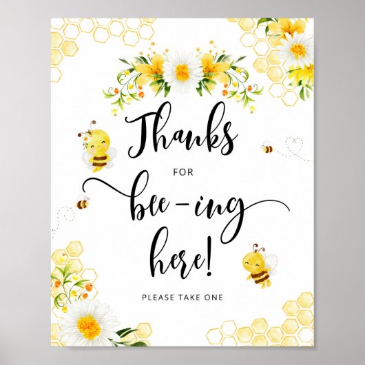 Bedankt dat je hier bent. poster (Voorkant)