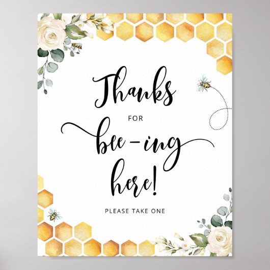 Bedankt dat je hier bent. poster (Voorkant)