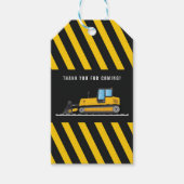 Bedankt dat je Labels geeft onder bouwthema Cadeaulabel (Voorkant)