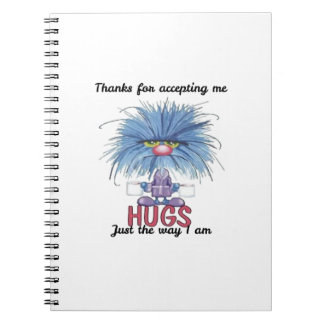 Bedankt dat je me accepteert Fuzzy Knuffels Spiraa Notitieboek