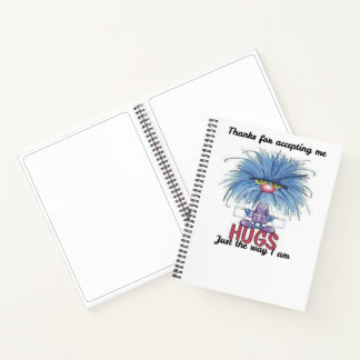 Bedankt dat je me accepteert Fuzzy Knuffels Spiraa Notitieboek