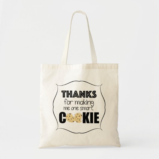 Bedankt dat je me een slimme koekjesleraar hebt ge tote bag (Voorkant)