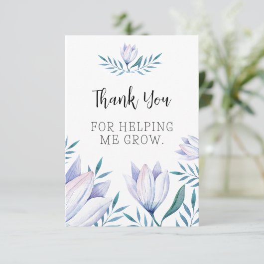 Bedankt dat je me hebt helpen groeien (Staand voorkant)