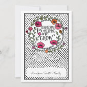 Bedankt dat je me helpt met het kweken van de cade kaart (Voorkant)