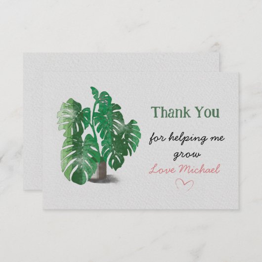 Bedankt dat je me helpt met het kweken van Waterve (Voorkant / Achterkant)