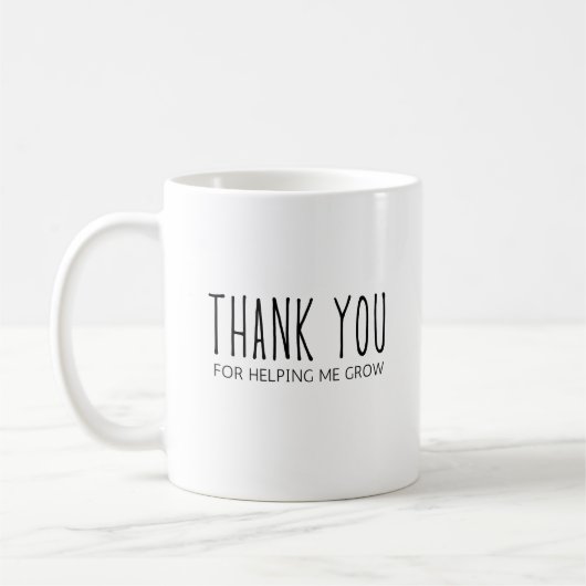 Bedankt dat je me helpt om leraar te worden koffiemok (Links)