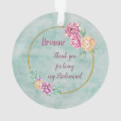 Bedankt dat je mijn Bridesmaid bent Ornament (achterkant)