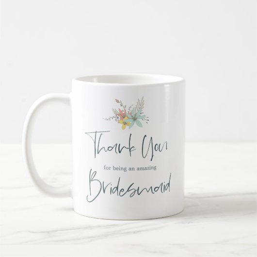 Bedankt dat je mijn bruidsmeisje stijlvol script b koffiemok (Links)