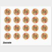 Bedankt dat je mijn leraar Apple-waardering bent Ronde Sticker (Vel)