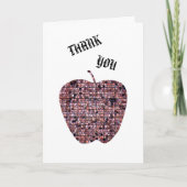 Bedankt dat je mijn leraar Glas in lood Apple bent (Voorkant)