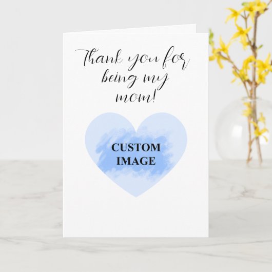 Bedankt dat je mijn moeder bent! kaart (Gele Bloem)