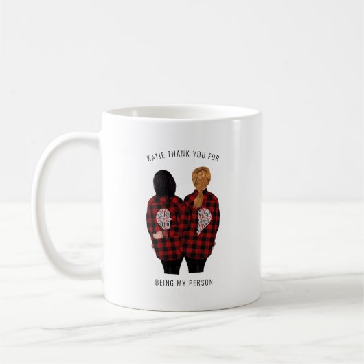 Bedankt dat je mijn persoon bent | Beste vriend Koffiemok (Links)
