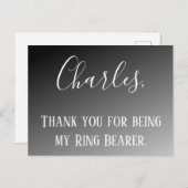 Bedankt dat je mijn ringdrager bent briefkaart (Voorkant / Achterkant)