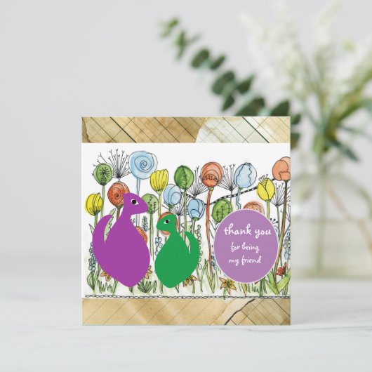 Bedankt dat je mijn vriend bent (Staand voorkant)