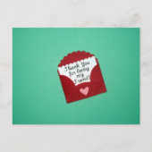 Bedankt dat je mijn vriend bent! briefkaart (Voorkant)