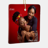 Bedankt dat je mijn vriend BFF foto bent Keramisch Ornament (Rechts)