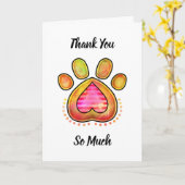 Bedankt dat je naar mijn hond hebt gekeken kaart (Gele Bloem)