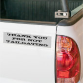 Bedankt dat je niet op maat hebt gemaakt (Thunderb Bumpersticker (Op Truck)