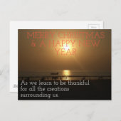 Bedankt dat je ons omringt. Vrolijk kerstfeest Briefkaart (Voorkant / Achterkant)