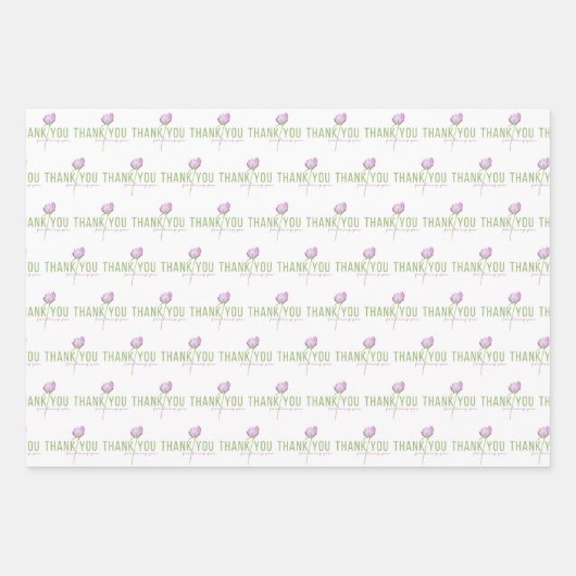 Bedankt dat je papieren bladen hebt samengevoegd inpakpapier vel (Voorkant)