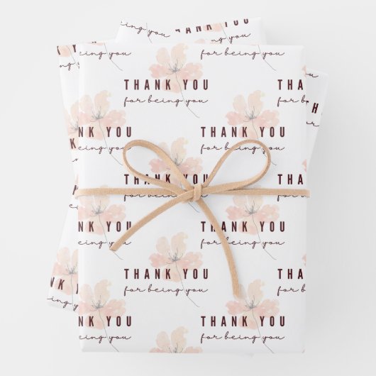 Bedankt dat je papieren bladen hebt samengevoegd inpakpapier vel (In situ)