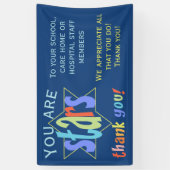 Bedankt dat je sterren waardeert spandoek (Verticaal)